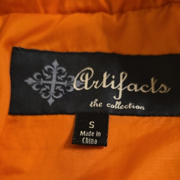 Artifacts Bold Orange Blazer Fitted Silhouette - Picture 2 of 11